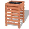 Planter 14.9"x14.1"x23.6" Wood - Beige