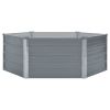 Raised Garden Bed 50.8"x50.8"x18.1" Galvanized Steel Gray - Grey