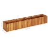 Garden Raised Bed 59"x11.8"x9.8" Solid Acacia Wood - Brown