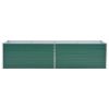 Garden Raised Bed Galvanized Steel 126"x31.5"x31.3" Green - Green