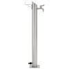 Garden Water Column Stainless Steel Round 37.4" - Silver