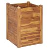 Garden Raised Bed 23.6"x23.6"x33.1" Solid Acacia Wood - Brown