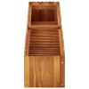 Garden Raised Bed 59"x11.8"x9.8" Solid Acacia Wood - Brown