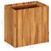 Garden Raised Bed 19.6"x11.8"x19.6" Solid Acacia Wood - Brown