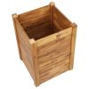 Garden Raised Bed 23.6"x23.6"x33.1" Solid Acacia Wood - Brown