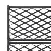 Trellis Raised Bed with 3 Pots 32.7"x11.8"x51.2" Poly Rattan Black - Black