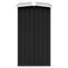 Garden Log Storage Shed Galvanized Steel 129.9"x36.2"x60.2" Anthracite - Anthracite