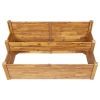 2-Tier Garden Planter 63"x29.5"x33.1" Solid Acacia Wood - Brown