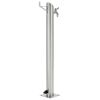 Garden Water Column Stainless Steel Round 37.4" - Silver