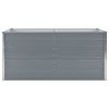 Raised Garden Bed 63"x31.5"x17.7" Galvanized Steel Gray - Grey