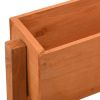 Garden Folding Planter Orange 23.6"x5.5"x29.5" Solid Firwood - Orange