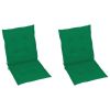 Garden Chair Cushions 2 pcs Green 39.4"x19.7"x1.2" - Green