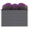 Garden Raised Bed WPC 59.1"x39.4"x35.8" Gray - Grey