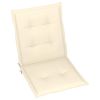 Garden Chair Cushions 6 pcs Cream 39.4"x19.7"x1.2" - Cream