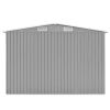 Garden Shed 101.2" x 228.3" x 71.3" Metal Gray - Gray