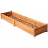 Garden Raised Bed Acacia Wood 78.7"x19.7"x9.8" - Brown