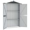 Garden Shed Anthracite 42.3"x18.1"x72" Galvanized Steel - Anthracite