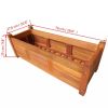 Garden Raised Bed Acacia Wood 29.9"x10.9"x9.8" - Brown