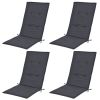 Garden Chair Cushions 4 pcs Anthracite 47.2"x19.7"x1.2" - Anthracite