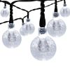 Solar Powered 30 LED String Light Garden Path Yard Decor Lamp Outdoor Waterproof - Cold White