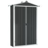 Garden Shed Anthracite 42.3"x18.1"x72" Galvanized Steel - Anthracite