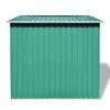 Garden Shed Green Metal 74.8"x48.8"x71.3" - Green