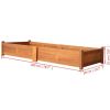 Garden Raised Bed Acacia Wood 78.7"x19.7"x9.8" - Brown