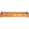 Garden Raised Bed Acacia Wood 59"x11.8"x9.8" - Brown