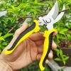 1pc Garden Pruning Shears; Professional Gardening Scissors Manual Pruner For Plants; Gardening; Trimming; Garden Tools - Red & Grey