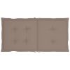 Garden Chair Cushions 6 pcs Taupe 39.4"x19.7"x1.2" - Taupe