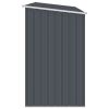 Garden Firewood Shed Anthracite 96.5"x38.6"x62.6" Galvanized Steel - Anthracite