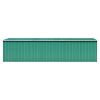 Garden Shed Green 101.2"x306.7"x71.3" Galvanized steel - Green