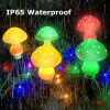 Solar Mushroom Light; Multi-Color Changing LED Outdoor Flowers Garden Courtyard Yard Patio Outside Christmas Holiday Decor - Solar 12Lights