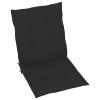 Garden Chair Cushions 4 pcs Black 39.4"x19.7"x1.2" - Black