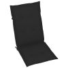 Garden Chair Cushions 2 pcs Black 47.2"x19.7"x1.2" - Black